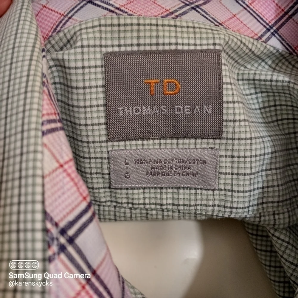 𝅺THOMAS Dean Shirt Men's Size Large